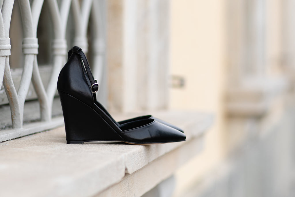 Nappa Decolte Nere Con Zeppa Cafenoir Decollete Cafènoir NA8005